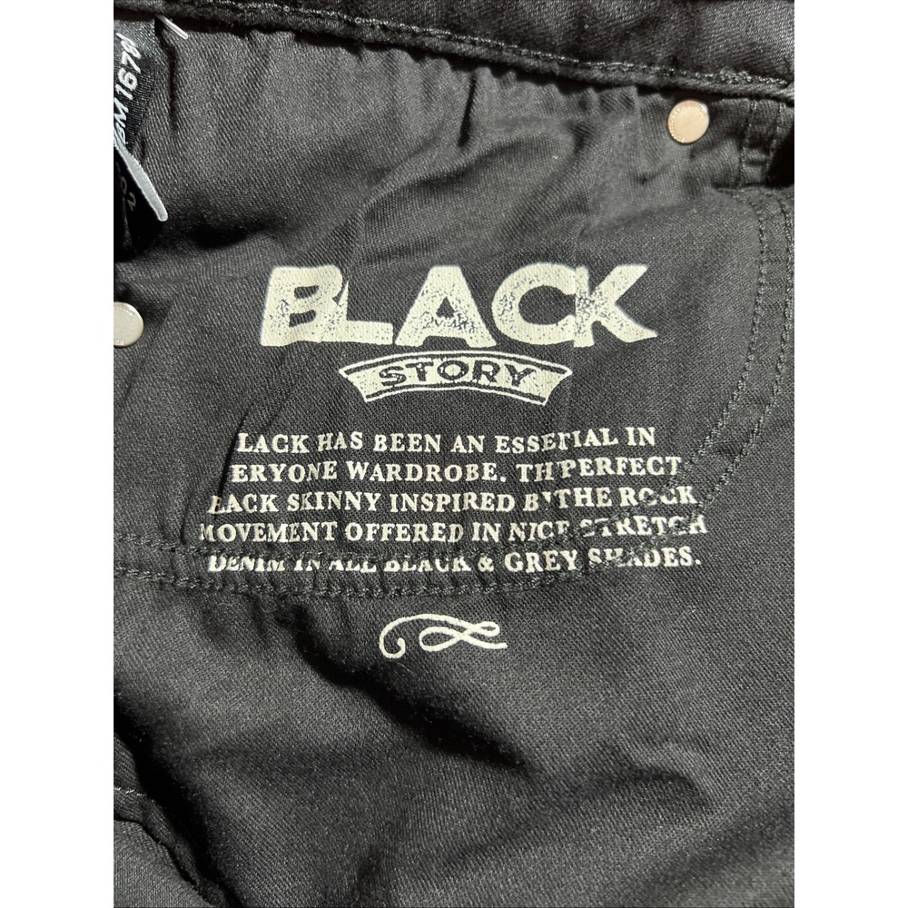 Buffalo David Bitton Skinny Max 33X32 Black Midnight Wax Classic Cowboy Jeans - Picture 14 of 16